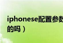iphonese配置参数（有知道这部机型的配置的吗）