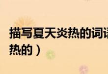 描写夏天炎热的词语（哪些词语描写夏天比较热的）