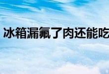 冰箱漏氟了肉还能吃吗（冰箱漏氟原因介绍）
