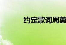 约定歌词周蕙（约定歌曲简介）