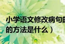 小学语文修改病句的方法（小学语文修改病句的方法是什么）