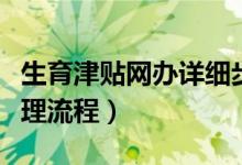 生育津贴网办详细步骤（生育津贴网上申请办理流程）