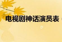 电视剧神话演员表(电视剧神话剧情介绍)