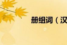 册组词（汉字册怎么组词）