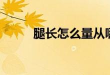 腿长怎么量从哪到哪（你知道吗）