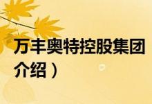 万丰奥特控股集团（关于万丰奥特控股集团的介绍）