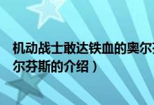 机动战士敢达铁血的奥尔芬斯（关于机动战士敢达铁血的奥尔芬斯的介绍）