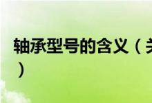 轴承型号的含义（关于轴承型号的含义的介绍）