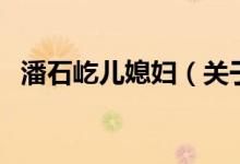 潘石屹儿媳妇(关于潘石屹儿媳妇的介绍)