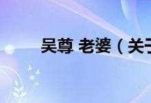 吴尊 老婆(关于吴尊 老婆的介绍)