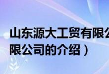 山东源大工贸有限公司(关于山东源大工贸有限公司的介绍)