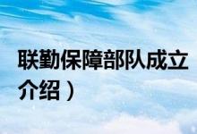 联勤保障部队成立(关于联勤保障部队成立的介绍)