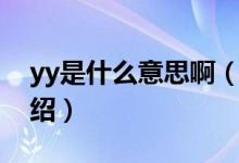 yy是什么意思啊(关于yy是什么意思啊的介绍)
