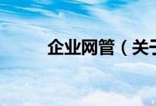 企业网管（关于企业网管的介绍）