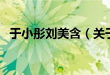 于小彤刘美含（关于于小彤刘美含的介绍）