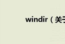 windir（关于windir的介绍）