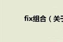fix组合（关于fix组合的介绍）