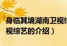 身临其境湖南卫视综艺（关于身临其境湖南卫视综艺的介绍）