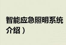 智能应急照明系统（关于智能应急照明系统的介绍）