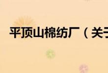 平顶山棉纺厂（关于平顶山棉纺厂的介绍）