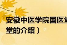 安徽中医学院国医堂（关于安徽中医学院国医堂的介绍）