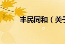 丰民同和（关于丰民同和的介绍）