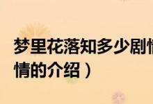 梦里花落知多少剧情（关于梦里花落知多少剧情的介绍）