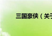 三国豪侠（关于三国豪侠的介绍）