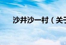 沙井沙一村（关于沙井沙一村的介绍）