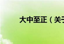 大中至正（关于大中至正的介绍）