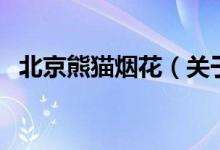 北京熊猫烟花（关于北京熊猫烟花的介绍）