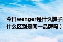 今日wenger是什么牌子的手表（Swissgear与wenger有什么区别是同一品牌吗）