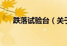 跌落试验台（关于跌落试验台的介绍）