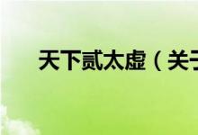 天下贰太虚（关于天下贰太虚的介绍）