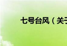 七号台风（关于七号台风的介绍）