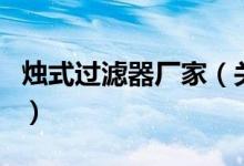 烛式过滤器厂家（关于烛式过滤器厂家的介绍）