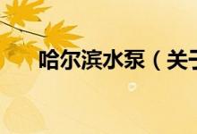哈尔滨水泵（关于哈尔滨水泵的介绍）