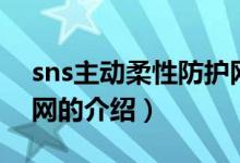 sns主动柔性防护网（关于sns主动柔性防护网的介绍）
