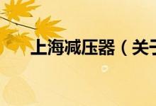 上海减压器（关于上海减压器的介绍）