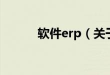 软件erp（关于软件erp的介绍）