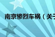 南京惨烈车祸（关于南京惨烈车祸的介绍）