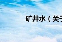 矿井水（关于矿井水的介绍）
