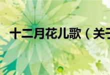 十二月花儿歌（关于十二月花儿歌的介绍）