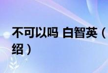 不可以吗 白智英（关于不可以吗 白智英的介绍）
