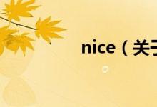 nice（关于nice的介绍）