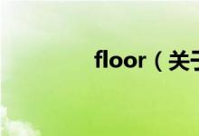 floor（关于floor的介绍）