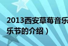 2013西安草莓音乐节（关于2013西安草莓音乐节的介绍）
