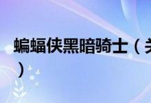 蝙蝠侠黑暗骑士（关于蝙蝠侠黑暗骑士的介绍）
