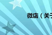 微店（关于微店的介绍）