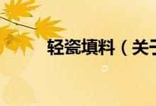 轻瓷填料（关于轻瓷填料的介绍）